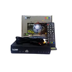 Ефірна цифрова приставка T2 в металевому корпусі з дисплеєм, роз'ємом під Wi-Fi та пультом ART-0521