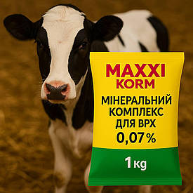 Мінеральний комплекс 0,07% для ВРХ MAXXI KORM