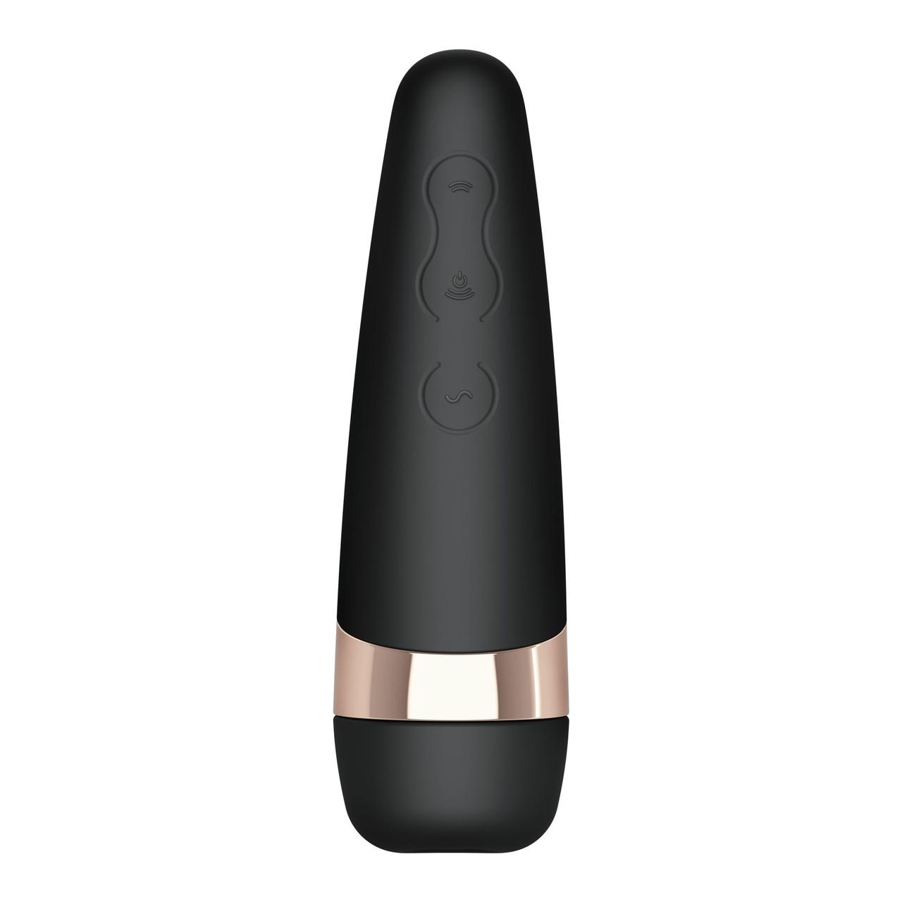 Вакуумний кліторальний стимулятор Satisfyer Pro 3+ Vibration з вібрацією та дуже м'яка яким кінчиком