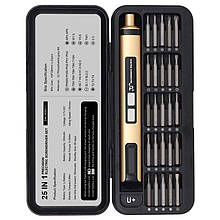Викрутка акумуляторна SW-80011 / набір 25 в 1 / для точних робіт / Type-C / 350 mAh / в кейсі
