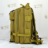Тактичний штурмовий рюкзак 30 л койот, фото 5