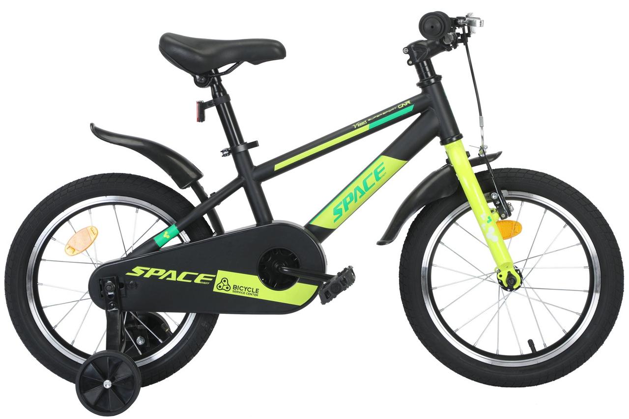 Велосипед SPACE 16" KID GEON BH ST рама 9" чорний/зелений 2024, фото 1