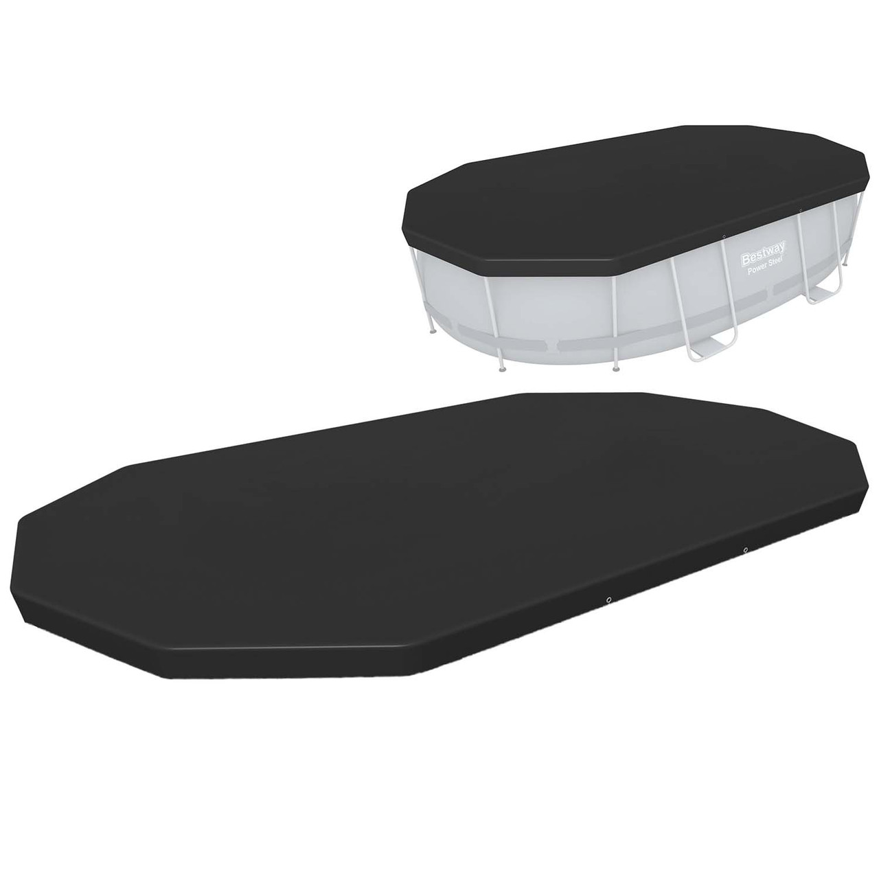 Накриття для каркасного басейну Bestway 58425 427 x 250 x 100 см, фото 1
