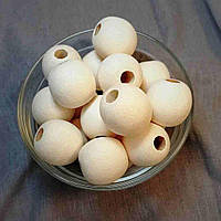 Бусини дерев'яні 30 мм (за шт.)