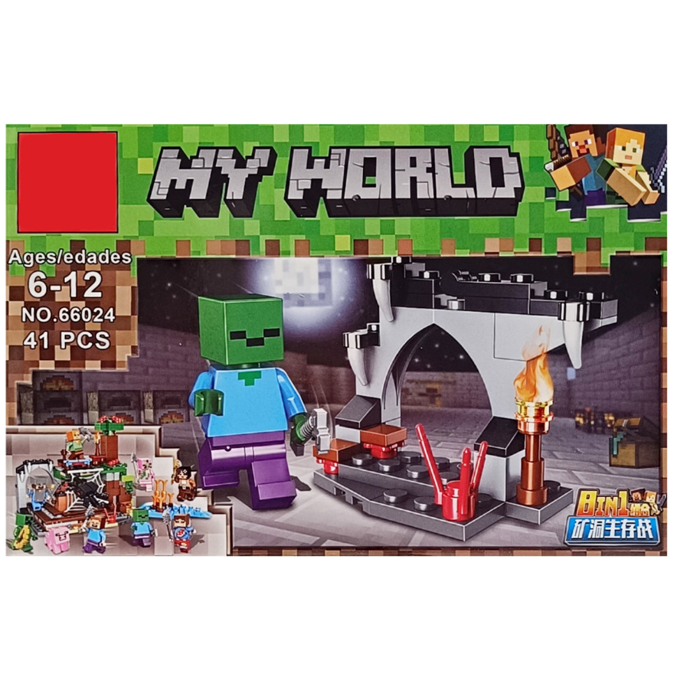 Конструктор дитячий "Minecraft" 66024K-4, 40 деталей, фото 1