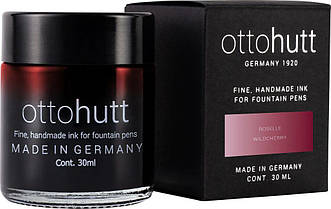 Чорнило Otto Hutt Pink Roselle Wildcherry у скляній баночці 30 мл, колір червоно-рожевий із запахом вишні, 949108
