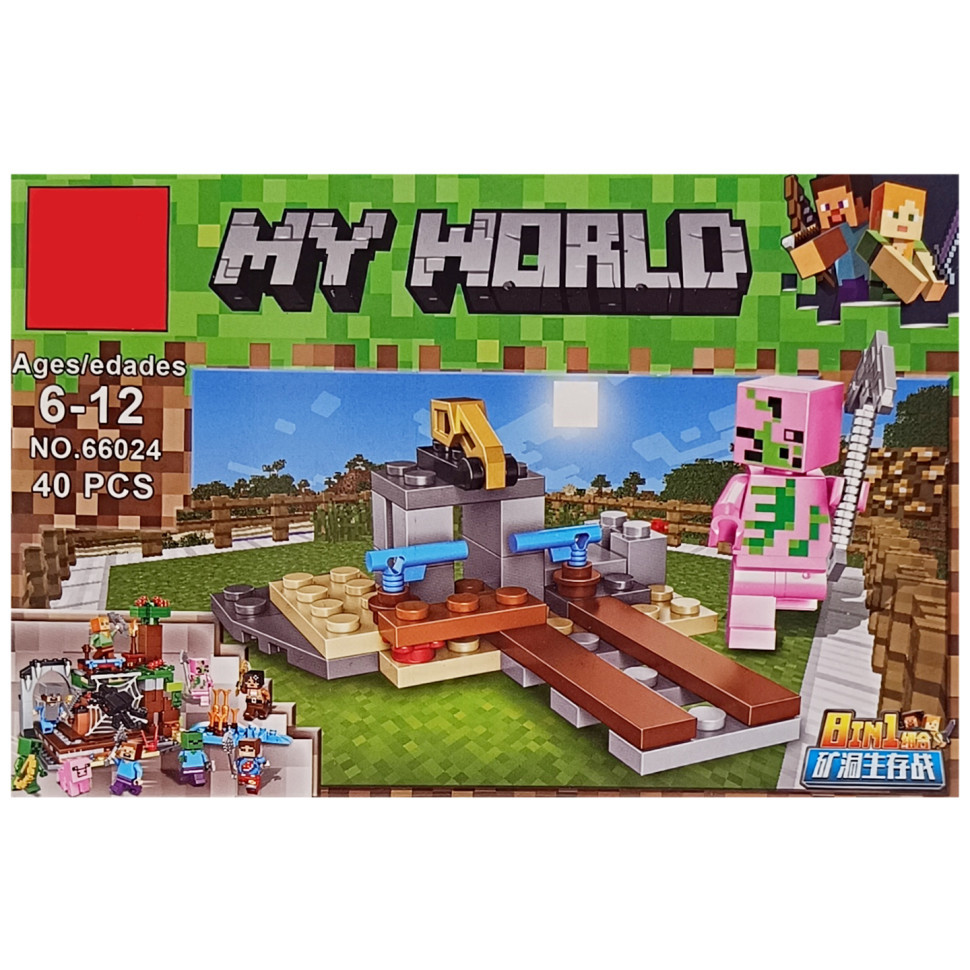 Конструктор дитячий "Minecraft" 66024K-5, 41 деталь, фото 1