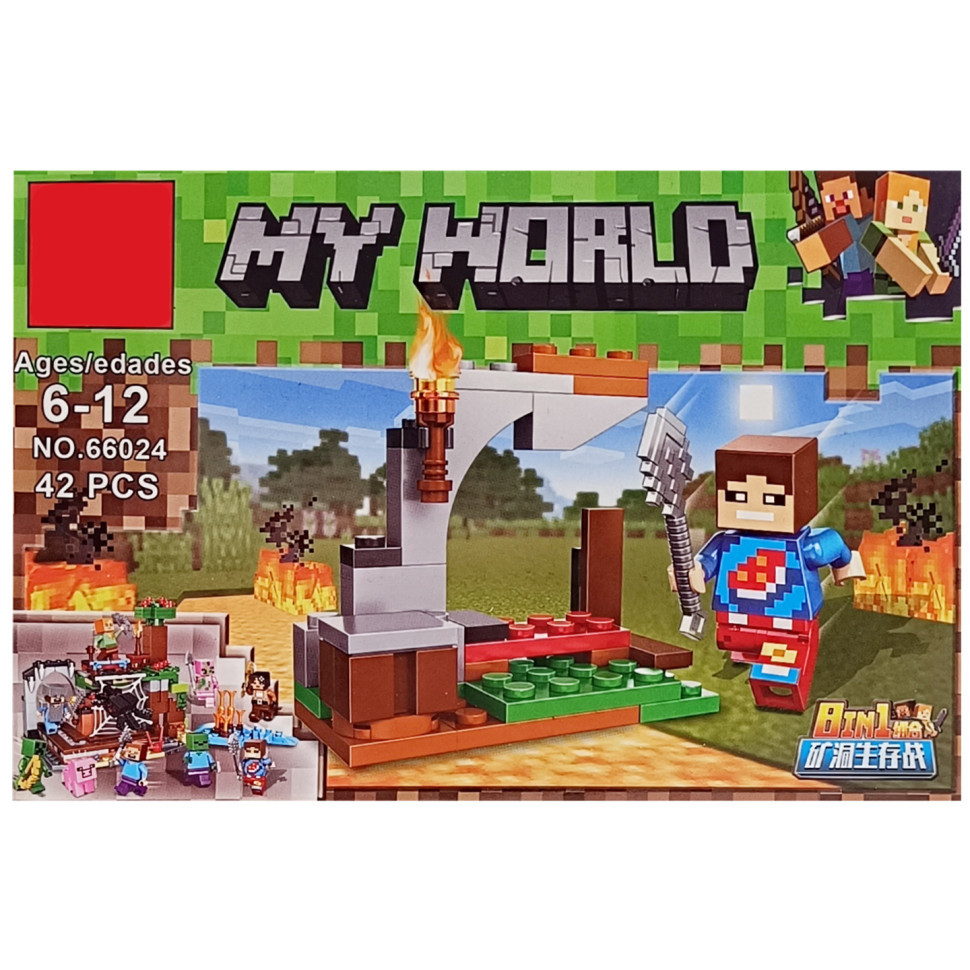 Конструктор дитячий "Minecraft" 66024K-6, 41 деталь, фото 1