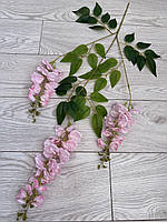 Штучна гліцинія . Гілки декоративної гліцинії ( упаковка 12 штук , Premium, 80 см , рожева ), фото 8