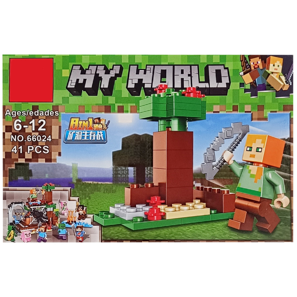 Конструктор дитячий "Minecraft" 66024K-3, 42 деталі, фото 1