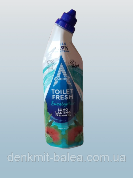 Гель Астоніш Евкаліпт для туалету проти каменю та вапняного нальоту Astonish Toilet Fresh Eucalyptus 750 мл