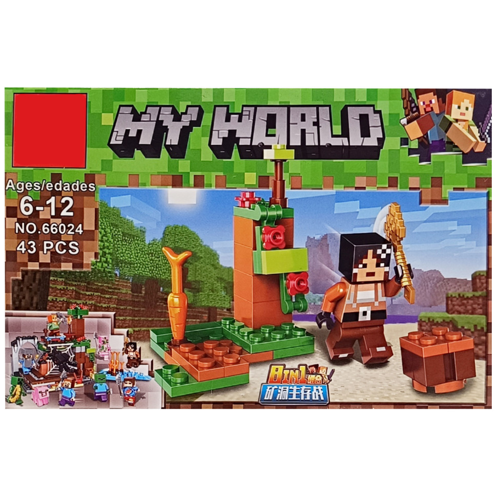 Конструктор дитячий "Minecraft" 66024K-8, 40 деталей, фото 1