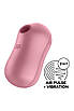 Вакуумний стимулятор із вібрацією Satisfyer Cotton Candy Light Red, фото 3