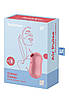Вакуумний стимулятор із вібрацією Satisfyer Cotton Candy Light Red, фото 8
