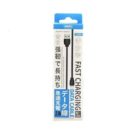 USB кабель Lightning Remax Fast Charging RC- 134i, 2.1A 1m black, фото 2