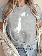 Женская футболка Мягкий материал Gray