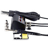 Паяльні станції та фени 2в1 Набір для паяння паяльником 80 Вт із термофеном 750 Вт, 2xЖК, паяльне обладнання, фото 4