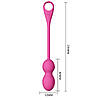Вагінальні віброкульки з 12 режимами вібрації та керуванням через додаток Pretty Love Elvira Balls Pink, фото 8