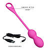 Вагінальні віброкульки з 12 режимами вібрації та керуванням через додаток Pretty Love Elvira Balls Pink, фото 7