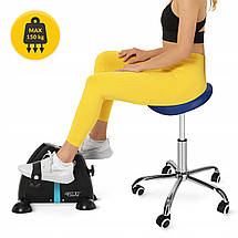 Стілець для майстра 4FIZJO Ergo регульований, без спинки, на коліщатках Blue (P-5907739319616), фото 2