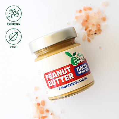Паста арахісова з морською сіллю 180г Bifood