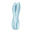 Кліторальний вібратор Satisfyer Threesome 1 Light Blue з трьома гнучкими пальчиками, фото 3