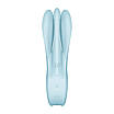 Кліторальний вібратор Satisfyer Threesome 1 Light Blue з трьома гнучкими пальчиками, фото 7
