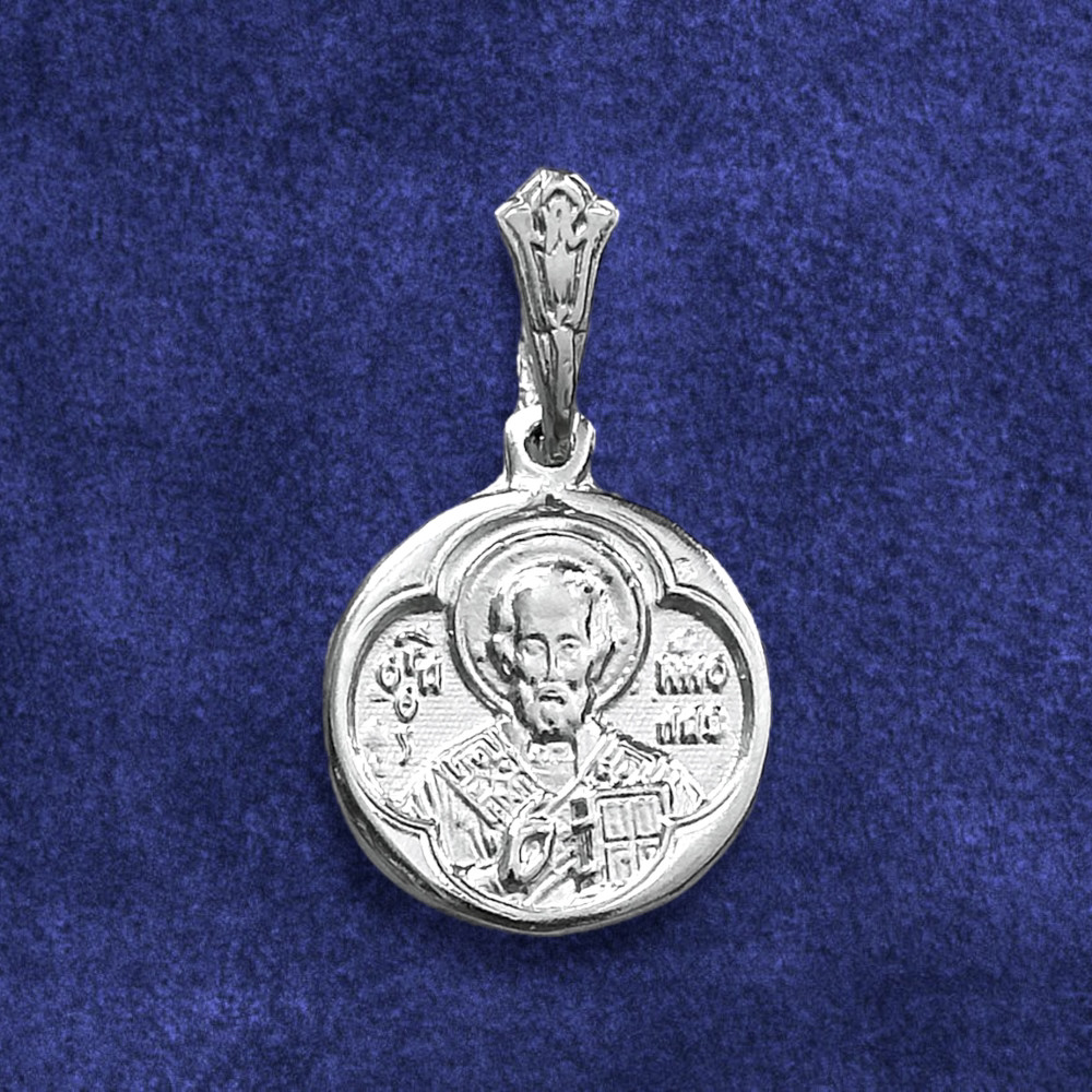Срібний медальйон Миколая Чудотворця 3.28 г