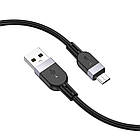 Кабель Hoco X109 USB to MicroUSB 2m black, фото 3
