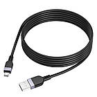 Кабель Hoco X109 USB to MicroUSB 2m black, фото 4