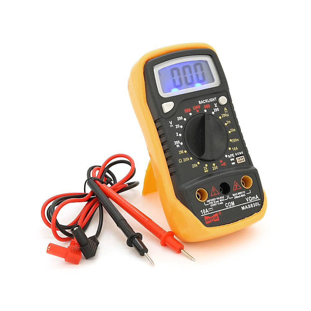 Мультиметр HAOYUE MAS-830L, щупы, Box, фото 1