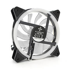 Кулер корпусний 12025 DC sleeve fan 4pin - 120*120*25 мм, 12V, 1200об/хв, RGB, двосторонній