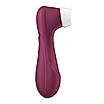 Вакуумний кліторальний стимулятор Satisfyer Pro 2 Generation 3 with Liquid Air Connect App Wіnе Red, фото 4