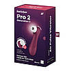 Вакуумний кліторальний стимулятор Satisfyer Pro 2 Generation 3 with Liquid Air Connect App Wіnе Red, фото 7