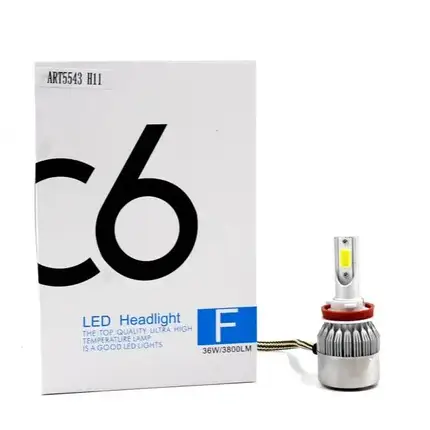 Лампи світлодіодні С6 LED H11 (3800 Лм, 36 Вт, 8-48В), фото 1