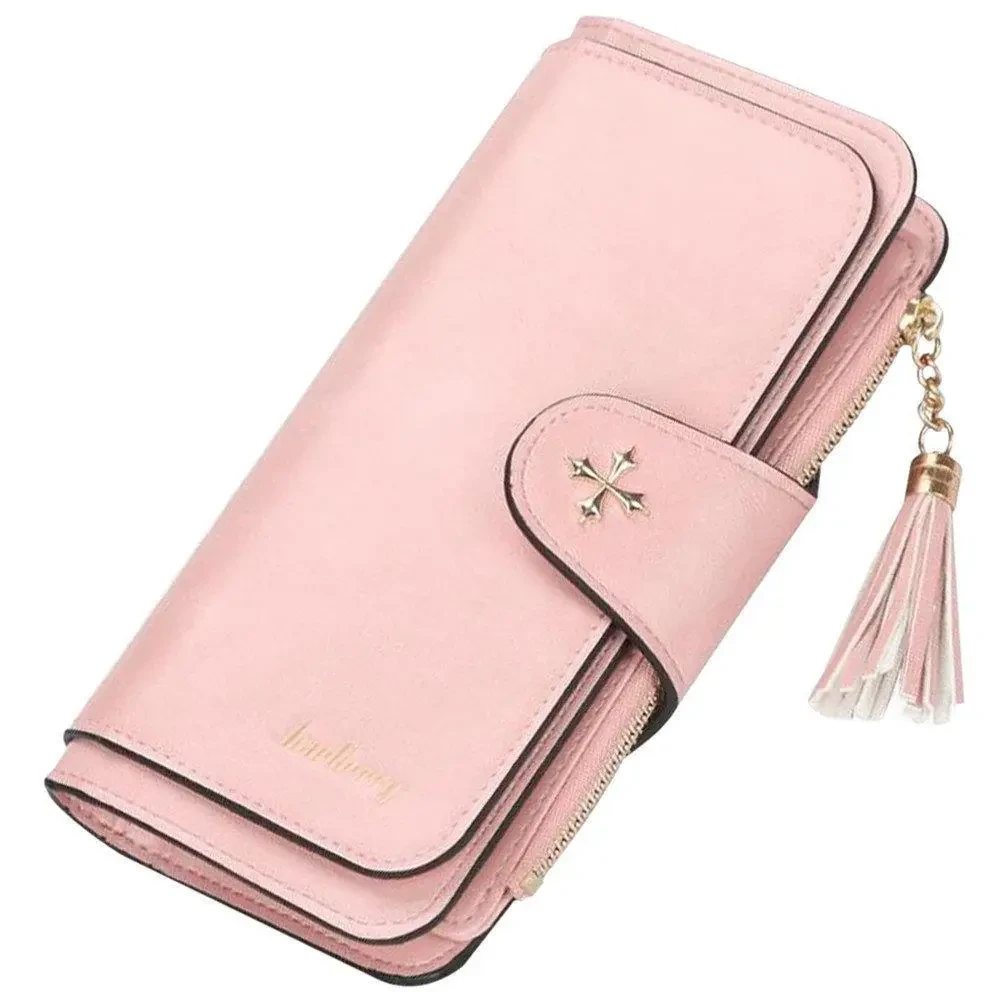 Жіночий гаманець Baellerry N2341 Pink, портмоне колір пудра.
