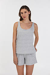 Піжама жіноча ШОРТИ ТА МАЙКА ТРИКОТАЖНА ELLEN RAINDROPS 4570/34/01