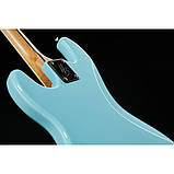 Бас-гітара Harley Benton MV-4PJ Daphne Blue, фото 10