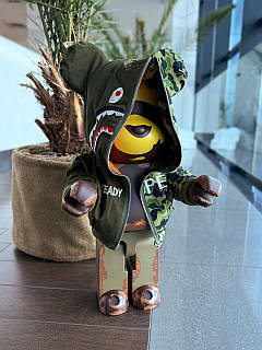 Статуетка Bearbrick BAPE BEAR дизайнерська статуетка ведмідь Беарбрик 70 см