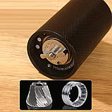 Ручна кавомолка зі сталевими конічними жорнами та металевим корпусом Чорна, фото 7