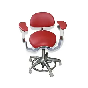Стілець для роботи з мікроскопом червоний