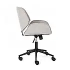 Стильне офісне крісло на колесах Tores, оббивка велюр, регуляція висоти, поворот на 360°, колір бежевий, фото 2