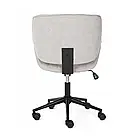 Стильне офісне крісло на колесах Tores, оббивка велюр, регуляція висоти, поворот на 360°, колір бежевий, фото 4