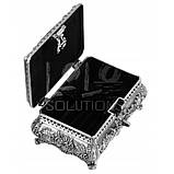 Металева скринька для прикрас MarcoPolo Срібляста, фото 2