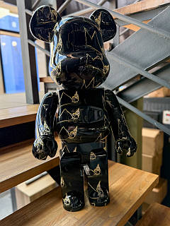 Статуетка Bearbrick дизайнерська фігурка для інтер'єру ведмідь Беарбрик 70 см чорний