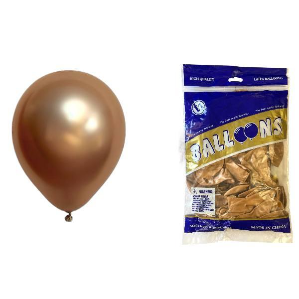 Повітряні кулі хром мідь 10" TT (TONGTAI), 50 штук