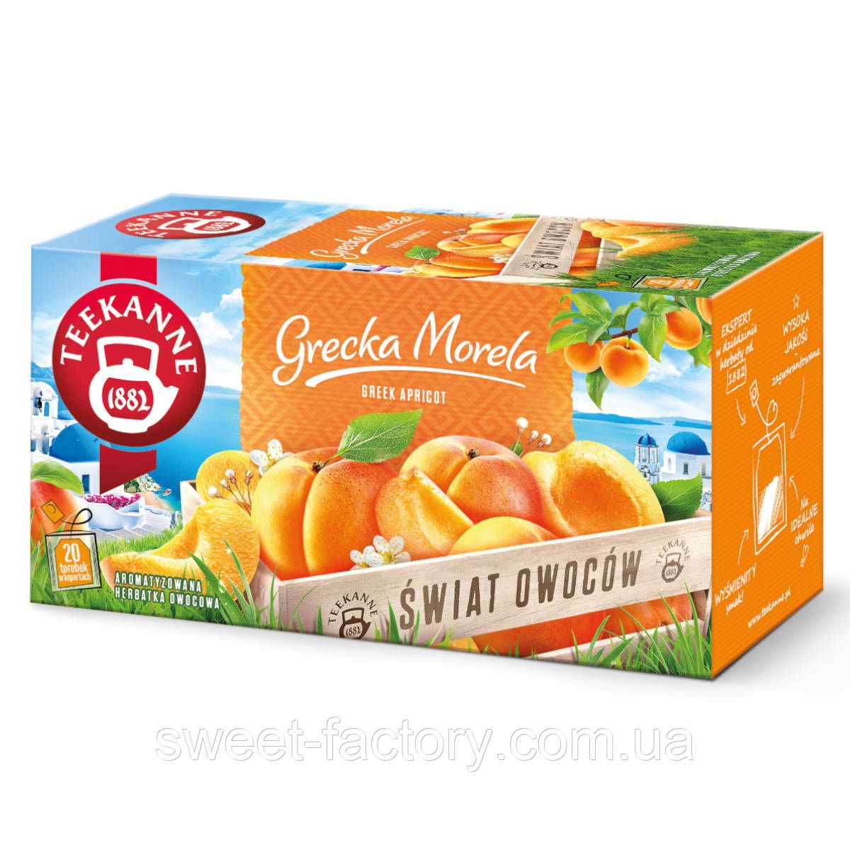 Чай Teekanne Herbata Swiat Owocow Grecka Morela 20s 45g
