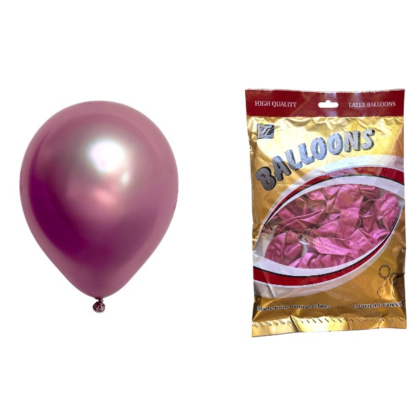 Повітряні кулі хром пурпурний 10" TT (TONGTAI), 50 штук