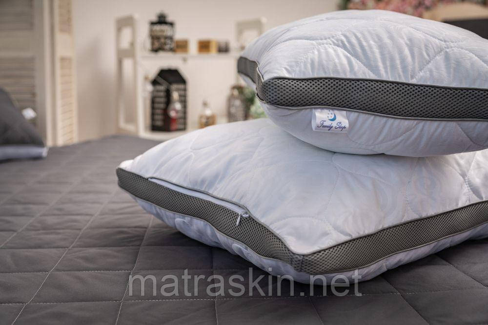 Подушка анатомічна класична "Strong Sleep 3D" Gray-White collection