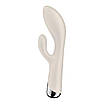 Вібратор-кролик з ротацією Satisfyer Spinning Rabbit 1 Beige, 3 мотори, фото 4